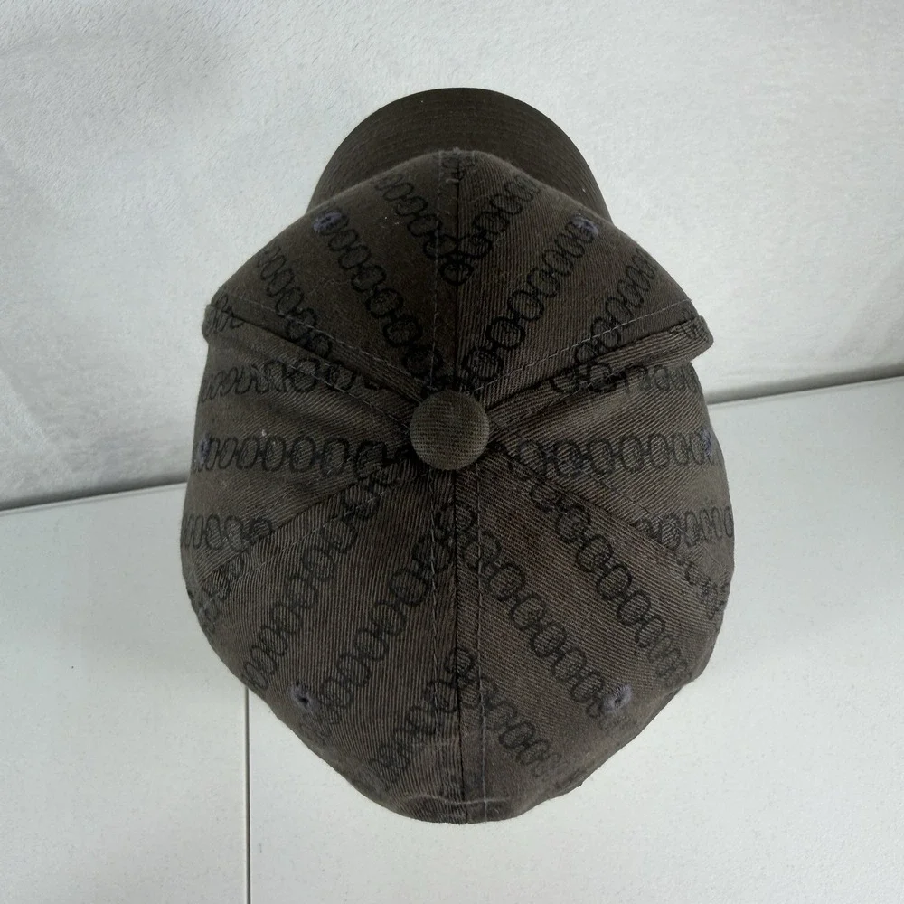 HOOey S / M Snapback Trucker Cap Hat FlexFit Flex Fit Brown Turquoise‎ Fitted
